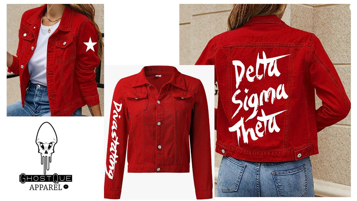 DELTA SIGMA THETA Denim Jean Jacket