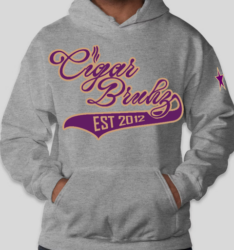 "QUEHIBA : CIGAR BRUHZ EST 2012" Heavyweight Hoodie