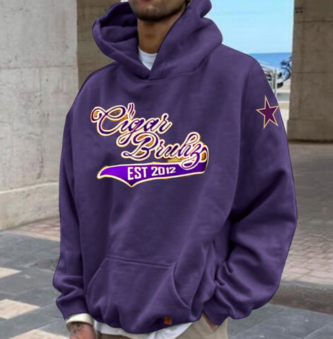 "QUEHIBA : CIGAR BRUHZ EST 2012" Heavyweight Hoodie
