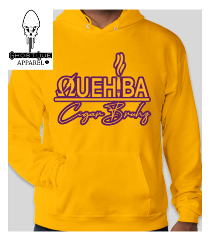 "QUEHIBA : CIGAR BRUHZ v2" Heavyweight Hoodie