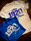 "1920 FINER" Ladies Short Sleeve  Crewneck Baby Doll Tee