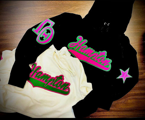 "Pretty Girl: YARD SERIES" Hoodie (STATE YOUR SCHOOL, CHAPTER & CROSSING SEASON!!!)