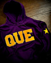 QUE Chenille Hooded Sweatshirt w/Number (Option)