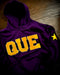 QUE Chenille Hooded Sweatshirt w/Number (Option)