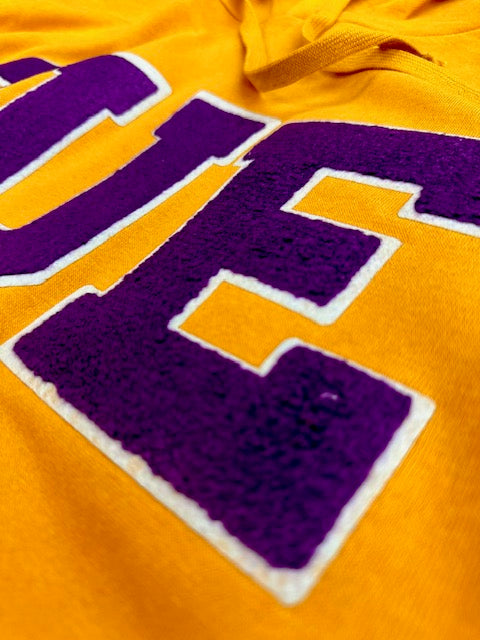 QUE Chenille Hooded Sweatshirt w/Number (Option)