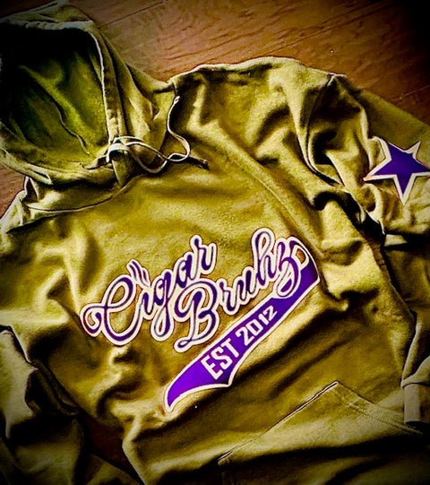 "QUEHIBA : CIGAR BRUHZ EST 2012" Heavyweight Hoodie