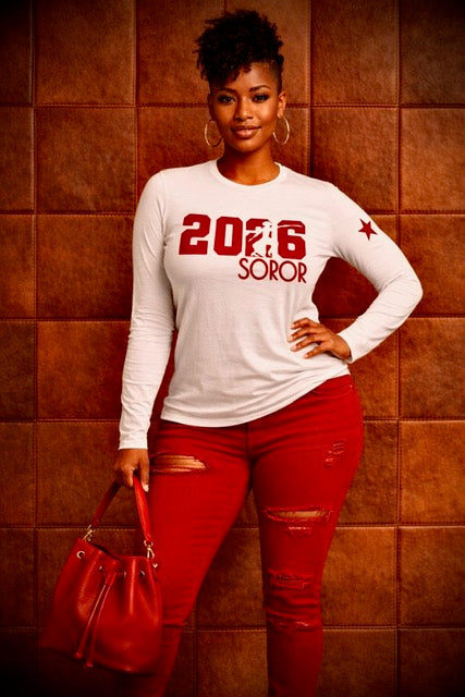 DST "Fortitude Soror - Crossing Year" Silhouette LS Tee