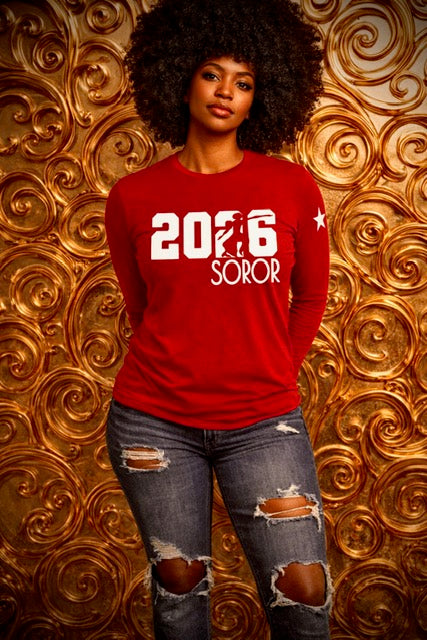 DST "Fortitude Soror - Crossing Year" Silhouette LS Tee