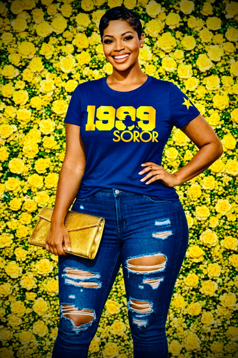 SGRho "Soror - Crossing Year" Silhouette SS Tee