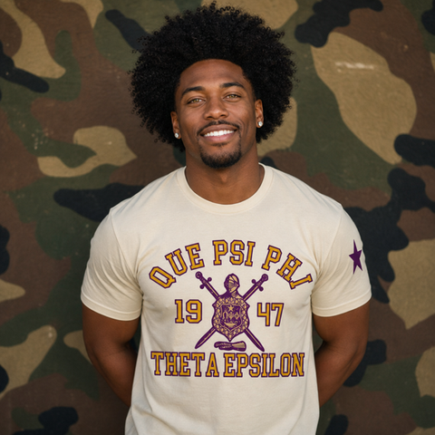 QuePsiPhi ThetaEpsilon Shield SS Tee