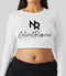 NRB STACKED LOGO CUT LS LADIES TEE