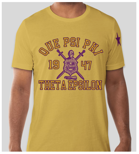 QuePsiPhi ThetaEpsilon Shield SS Tee