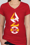 DST Mashup Ladies V-Neck Tee::.