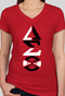 DST Mashup Ladies V-Neck Tee::.