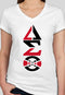 DST Mashup Ladies V-Neck Tee::.