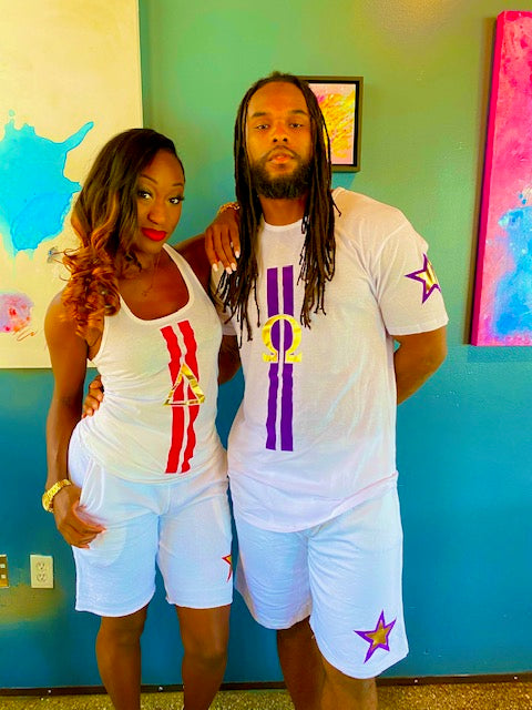 "WHITE PARTY" Racer Tank and Shorts