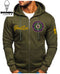 "SHIELD FULL-ZIP HOODIE" : Customize w/NAME ONLY